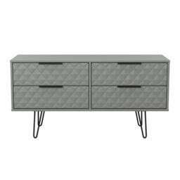 Anzio Matt Dusk Grey 4 Drawer Bed Box (H)574mm (W)1130mm (D)395mm - thumbnail 2