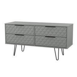 Anzio Matt Dusk Grey 4 Drawer Bed Box (H)574mm (W)1130mm (D)395mm - thumbnail 3