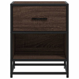 Berkfield Bedside Cabinets 2 Pcs Brown Oak 40X31X50 Cm Engineered Wood - thumbnail 5