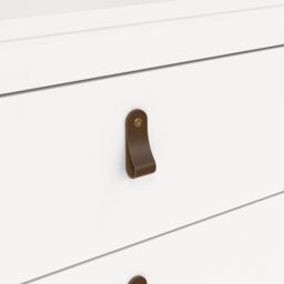 Madrid White No Effect 3 Drawer Chest (H)797mm (W)823mm (D)384mm - thumbnail 4