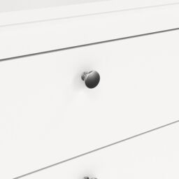 Madrid White No Effect 3 Drawer Chest (H)797mm (W)823mm (D)384mm - thumbnail 5