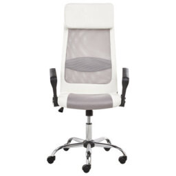 Beliani Office Chair Pioneer Faux Leather White - thumbnail 4