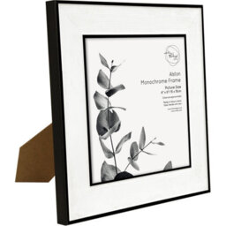 Deenz Alston Monochrome 6X6'' Photo Frame Black & White Square Wall-Mount/standing Glass Cover Album Print Display Memories 21.3Cm