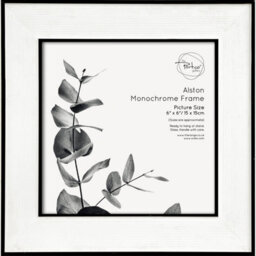Deenz Alston Monochrome 6X6'' Photo Frame Black & White Square Wall-Mount/standing Glass Cover Album Print Display Memories 21.3Cm - thumbnail 2