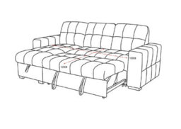 Stratus Interiors Beige Sofa Bed With Sleeping Function And Storage - Highly Elastic Foam Fabric Sofa - thumbnail 6