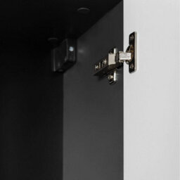 Heze Furniture Slim Modern 2 Cabinets Set Vanity Unit 120Cm With Worktop & Tall Cabinet 136Cm - Anthracite - thumbnail 6