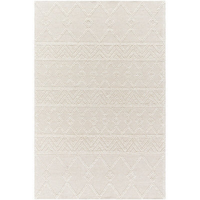 Livabliss Hygge-Hand Woven Cream Wool Global Living Dining Bedroom Rug 91 X 152 Cm Easy Care, Non Shedding - image 1