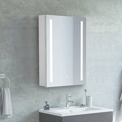 Neche Led Light Bathroom Mirror Cabinet - 50Cm X 70Cm