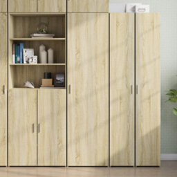 Berkfield Highboard Sonoma Oak 50X42.5X185 Cm Engineered Wood - thumbnail 1