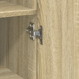 Berkfield Highboard Sonoma Oak 50X42.5X185 Cm Engineered Wood - thumbnail 8
