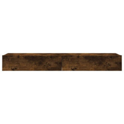 Berkfield Modern Tv Cabinets With Led Lights 2 Pcs Smoked Oak 60X35X15.5 Cm - thumbnail 8