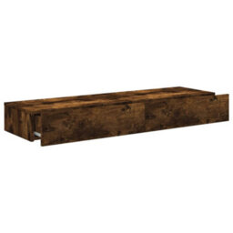 Berkfield Modern Tv Cabinets With Led Lights 2 Pcs Smoked Oak 60X35X15.5 Cm - thumbnail 7