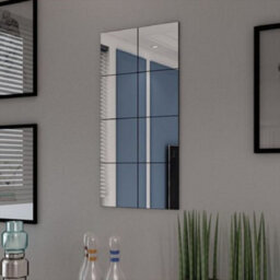 W Waterstone Mirrors & Frames 30 X 30Cm Glass Mirror Tiles Pack Of  6 - thumbnail 3