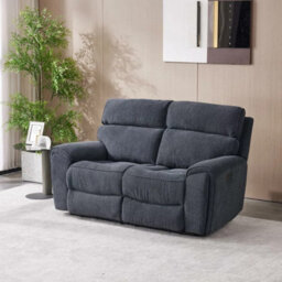 Xample Atlanta Grey Cord Fabric Power Reclining 2 Seater Sofa Dual Power Recliners,usb-A & Usb-C Ports,plush Cushions & White Glove Setup - thumbnail 1