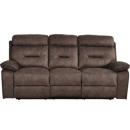 Furniture Instore Foster Brown Fabric Electric Recliner 3+1 Seater Sofa Set - thumbnail 3