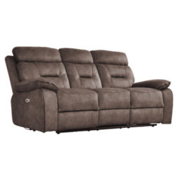 Furniture Instore Foster Brown Fabric Electric Recliner 3+1 Seater Sofa Set - thumbnail 5