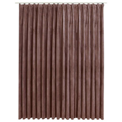 Berkfield Elegant Blackout Curtain With Hooks Velvet Antique Pink 290X245 Cm