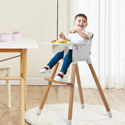 Costway 3 In 1 Baby Infant High Chair Feeding Dining Chair W/ Food Tray & Safety Belt - thumbnail 3