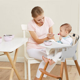 Costway 3 In 1 Baby Infant High Chair Feeding Dining Chair W/ Food Tray & Safety Belt - thumbnail 9