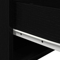 Berkfield Modern Bedside Cabinet With Led Wall-Mounted Black Oak 50X36X30 Cm - thumbnail 9