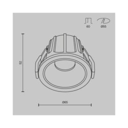 Luminosa Lighting Luminosa Alfa Led Round Recessed Downlight White 2700K 500Lm - thumbnail 2
