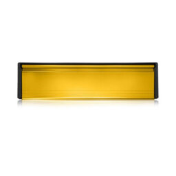 "UAP Limited Uap Framemaster 12"" Satin Gold Aluminium Letterbox For Wooden Composite And Upvc Doors 20 To 40mm" - thumbnail 7