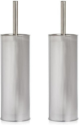 Simpa Stainless Steel Toilet Brush & Holder - Set Of 2 - image 1