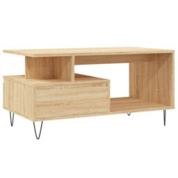 Berkfield Coffee Table Sonoma Oak 90X49X45 Cm Engineered Wood - thumbnail 8