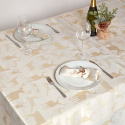 Homescapes Gold Stag Christmas Table Runner - thumbnail 4
