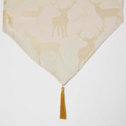 Homescapes Gold Stag Christmas Table Runner - thumbnail 2