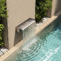 40Cm Pond Waterfall Blade Stainless Steel Water Feature Cascade Fountains Silver - thumbnail 3