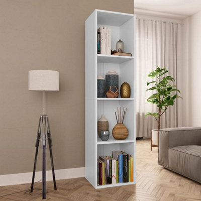 Vidaxl Book Cabinet/tv Cabinet White 36X30X143 Cm Engineered Wood Book Cabinets - image 1