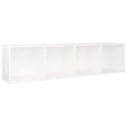 Vidaxl Book Cabinet/tv Cabinet White 36X30X143 Cm Engineered Wood Book Cabinets - thumbnail 8
