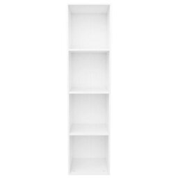 Vidaxl Book Cabinet/tv Cabinet White 36X30X143 Cm Engineered Wood Book Cabinets - thumbnail 4