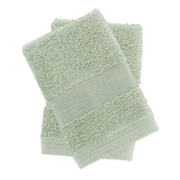 Catherine Lansfield Anti-Bacterial Cotton 30X30Cm Face Cloth Pair Sage Green - thumbnail 5