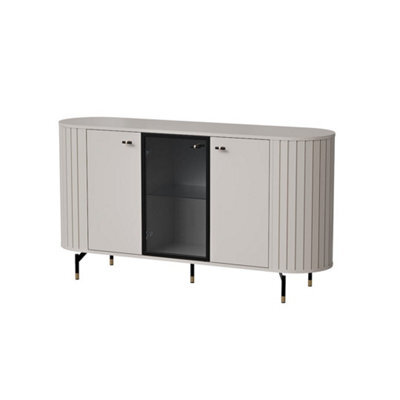 Arte Elegant Zante 3 Cashmere Display Sideboard Cabinet 1500mm X 810mm X 400mm - Versatile Storage Solution - image 1