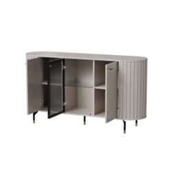 Arte Elegant Zante 3 Cashmere Display Sideboard Cabinet 1500mm X 810mm X 400mm - Versatile Storage Solution - thumbnail 2