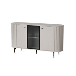 Arte Elegant Zante 3 Cashmere Display Sideboard Cabinet 1500mm X 810mm X 400mm - Versatile Storage Solution - thumbnail 3
