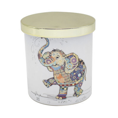 Scented Candle Cashmere & Silk Bug Art Eddie Elephant Hand Poured Aromatherapy - image 1