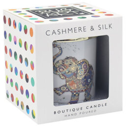 Scented Candle Cashmere & Silk Bug Art Eddie Elephant Hand Poured Aromatherapy - thumbnail 2