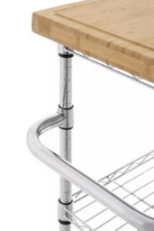 Orsina Sturdy 3 Tier Kitchen Trolley, Stylish Garden Drinks Trolley, Eco Friendly Island Trolley For Kitchen - thumbnail 6