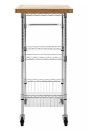 Orsina Sturdy 3 Tier Kitchen Trolley, Stylish Garden Drinks Trolley, Eco Friendly Island Trolley For Kitchen - thumbnail 3