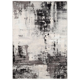 Loomed Silver Grey Transitional Contemporary Abstract Living Area Rug 160X230Cm - thumbnail 7