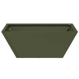 Berkfield Modern Garden Bowl Planter Olive Green 40X40X15 Cm Steel - thumbnail 6