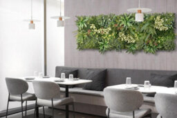 True Products Premium Artificial Living Wall Green Plant Panel 50Cm X 50Cm - Aurora 'c' - thumbnail 6