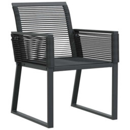 Berkfield Garden Dining Set 7 Pcs Black - thumbnail 6