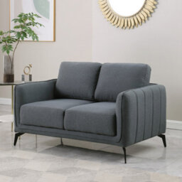 More4Homes Oslo Modern Scandi Style Fabric Living Room 2 Seater Sofa (Dark Grey) - thumbnail 1