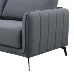 More4Homes Oslo Modern Scandi Style Fabric Living Room 2 Seater Sofa (Dark Grey) - thumbnail 6