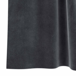 Berkfield Modern Blackout Curtains With Hanging Loops 2 Pcs Dark Grey Velvet - thumbnail 7