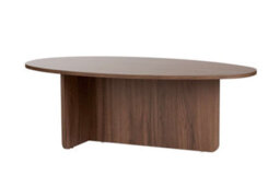 Decortie Orba Oval Coffee Table Natural Walnut Effect 120 X 65 X 40 Cm - thumbnail 9